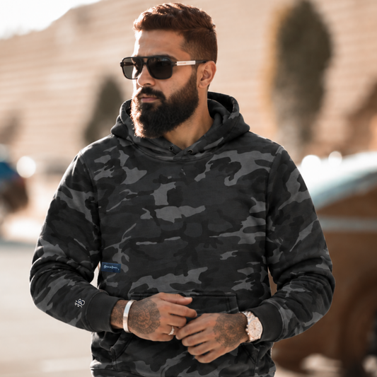 HOS FADE2BLACK CAMO | Premium Mid-Weight Pullover Hoodie