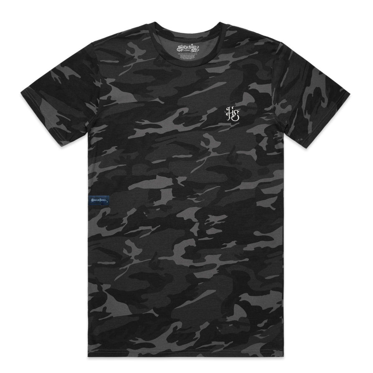 HOS FADE2BLACK CAMO | Unisex Embroidred T-Shirt